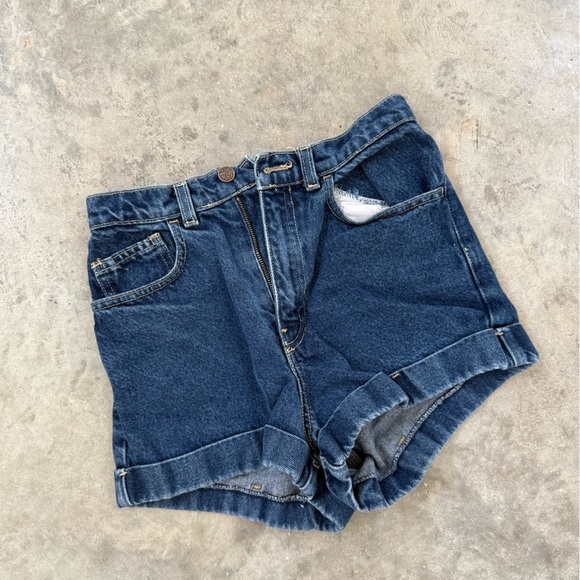 American Apparel Blue Denim Shorts - Picture 1 of 5